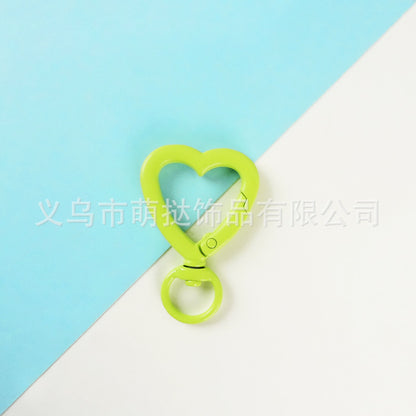 Heart-Shaped Zinc Alloy Open Ring Hook - DIY Key Ring