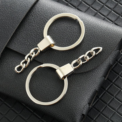 30mm Polished Flat Ring Alloy Carabiner - Square Chain