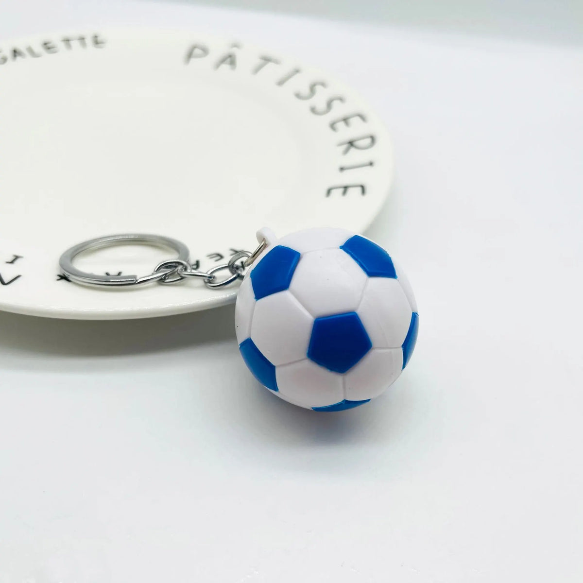 4cm Football Keychain - Plastic Sport Bag Pendant