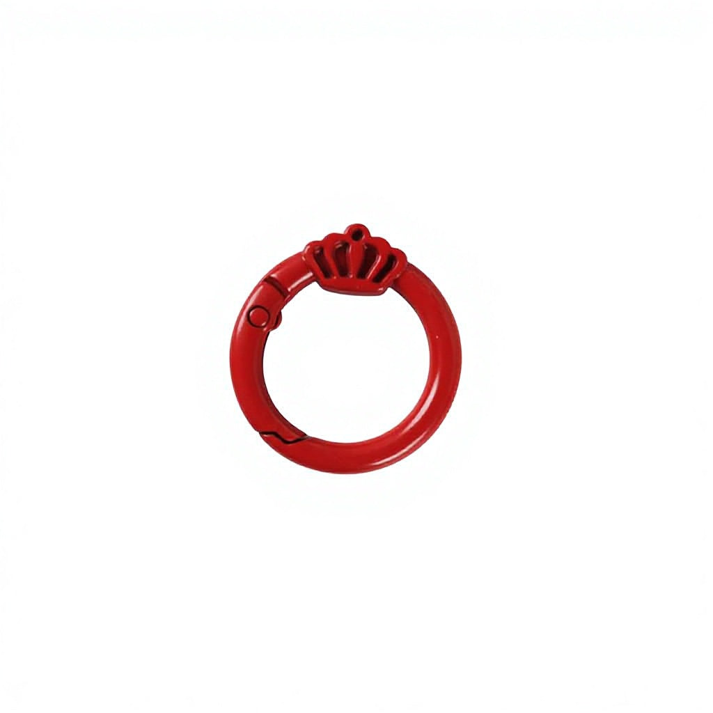Zinc Alloy Mini Carabiner Keychain - Color-Baked Paint