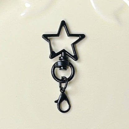 Five-Pointed Star Lobster Clasp Keychain - Zinc Alloy
