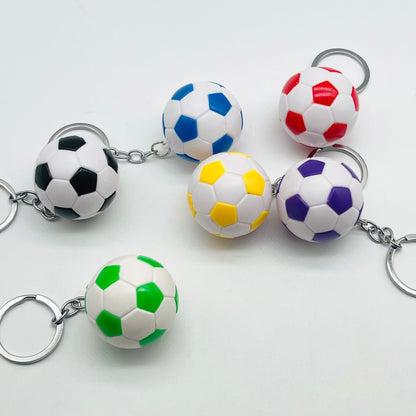 4cm Football Keychain - Plastic Sport Bag Pendant
