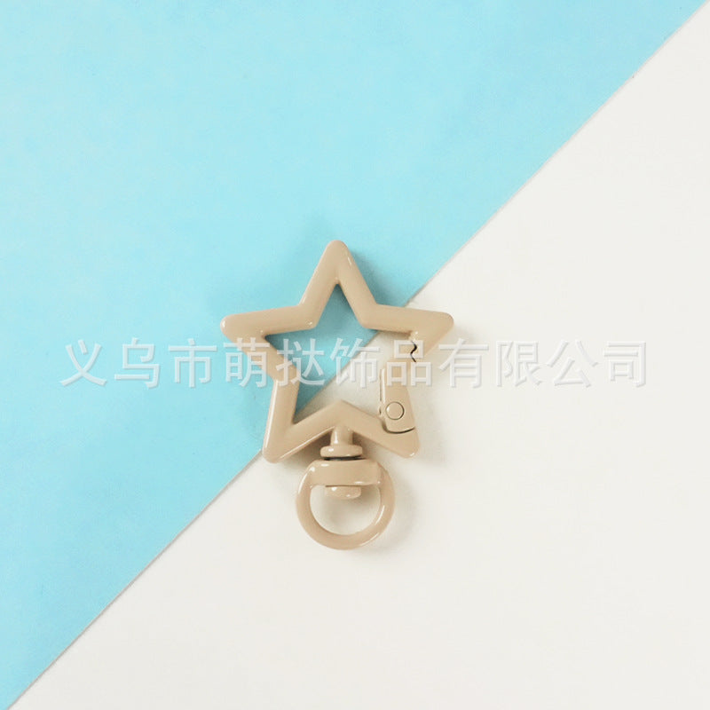 Stainless Steel Five-Pointed Star Carabiner - DIY Keychain