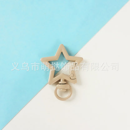 Stainless Steel Five-Pointed Star Carabiner - DIY Keychain