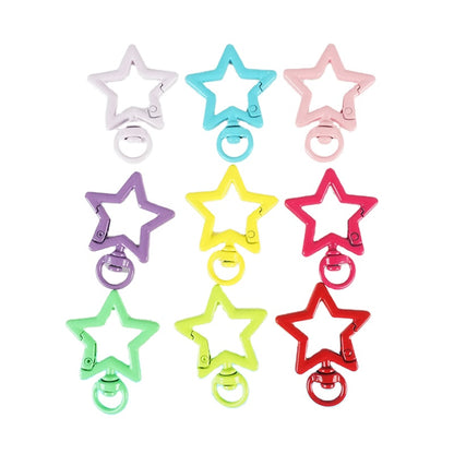 Stainless Steel Five-Pointed Star Carabiner - DIY Keychain