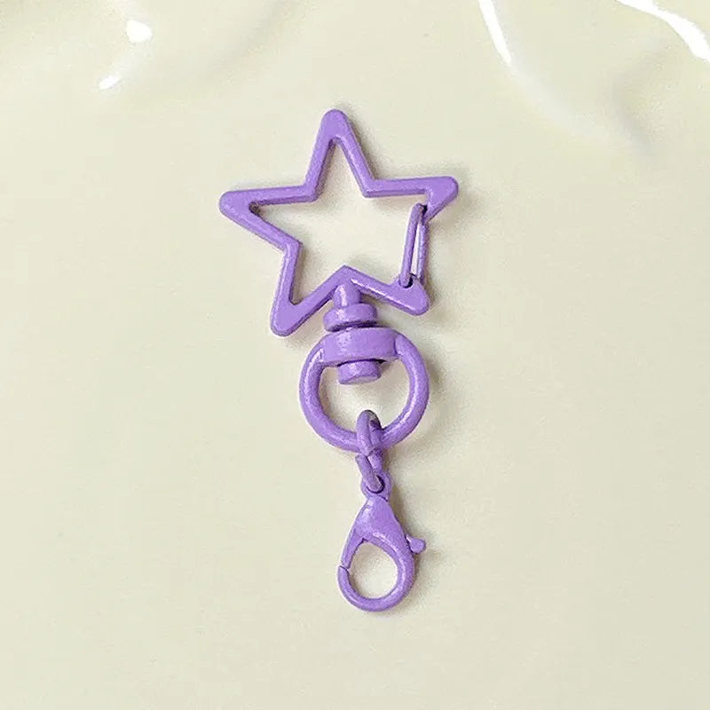 Five-Pointed Star Lobster Clasp Keychain - Zinc Alloy