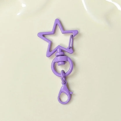 Five-Pointed Star Lobster Clasp Keychain - Zinc Alloy
