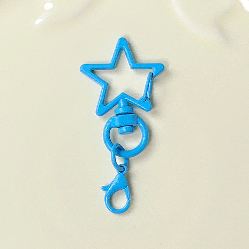 Five-Pointed Star Lobster Clasp Keychain - Zinc Alloy