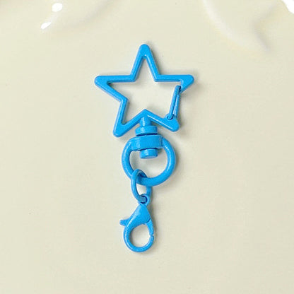 Five-Pointed Star Lobster Clasp Keychain - Zinc Alloy