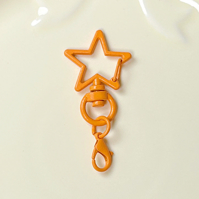 Five-Pointed Star Lobster Clasp Keychain - Zinc Alloy