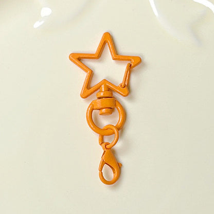Five-Pointed Star Lobster Clasp Keychain - Zinc Alloy