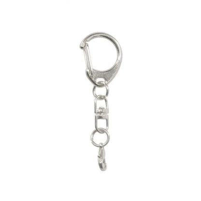 Zinc Alloy D-Shape Carabiner Keychain - Coin Holder Hardware