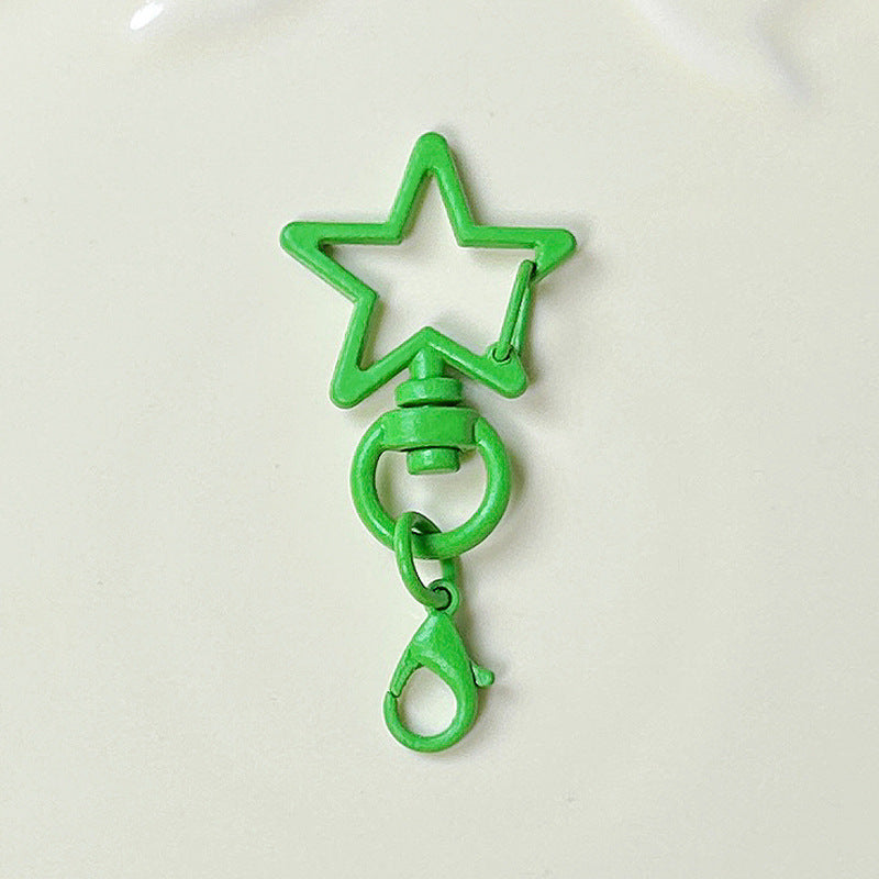 Five-Pointed Star Lobster Clasp Keychain - Zinc Alloy