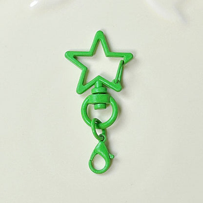 Five-Pointed Star Lobster Clasp Keychain - Zinc Alloy