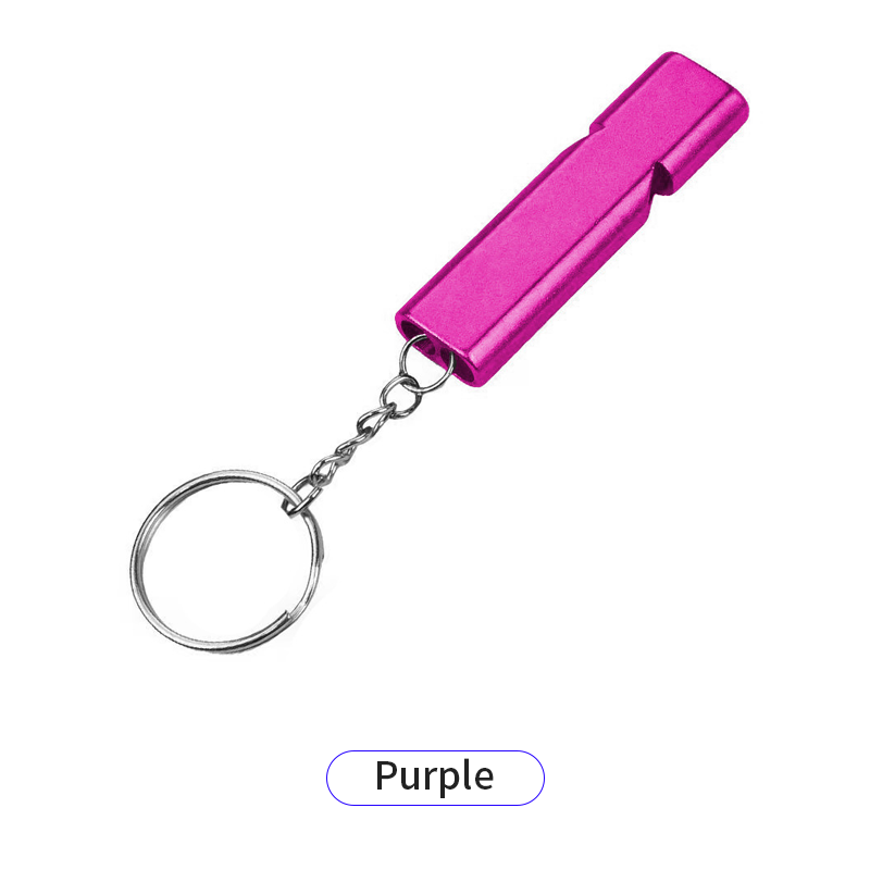 Aluminum Alloy Emergency Whistle Keychain - Outdoor Survival