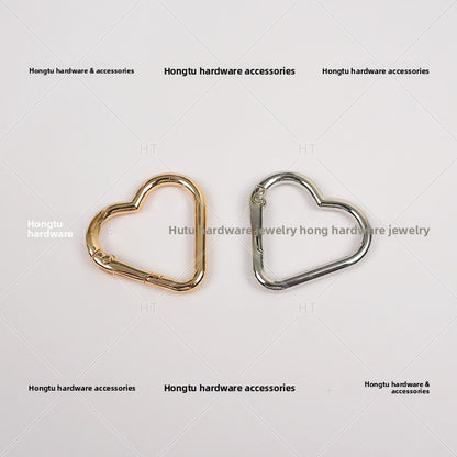 Heart & Star Open Spring Clasp - Metal Connector Ring